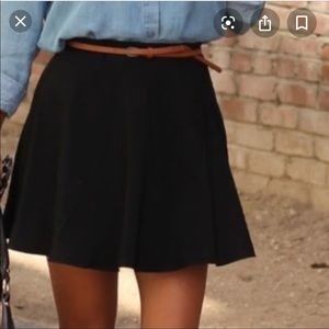 Nordstrom Hinge Black Drape Skirt Medium